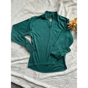 Cabela's 1/4 Zip Crew Neck long under ware shirt Size Large